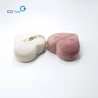 High End Colorful Flannelette Velvet Gift Jewelry Heart Box for Storage