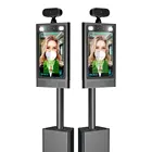 8 inch security access control system temperature measurement face recognition camera