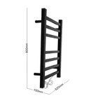 Bathroom wall mounted electric heated towel rail