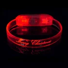 New Party Supplies Super Bright Flashing LED Slap Bracelet for Christmas