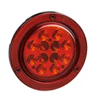 DOT E4 100% Waterproof 10-30V LED Truck Trailer Stop Tail Lamps With Reflector