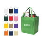 Tote Bag Laminated Design Tote Bag Big Reusable PP Pla Non-Woven Tote Bag Customized Gloss Matt Laminated Non Woven Bag