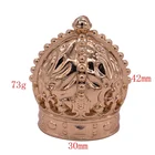 OEM customized glass bottle cap new designer zamac luxury cap for perfume 15mm