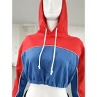 Custom Printed Hoodie Woman Crop Hoodie WWK Custom Color Printed Women's Hoodie Crop Tops Pullover Hoodie