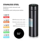 Double Wall Insulated Custom Vacuum Flask Smart Thermos Water Bottle with Led Temperature Display