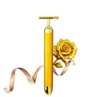 24k Gold Beauty Bar Facial Roller Face Skin Anti Aging Wrinkle Therapy Facial Massager