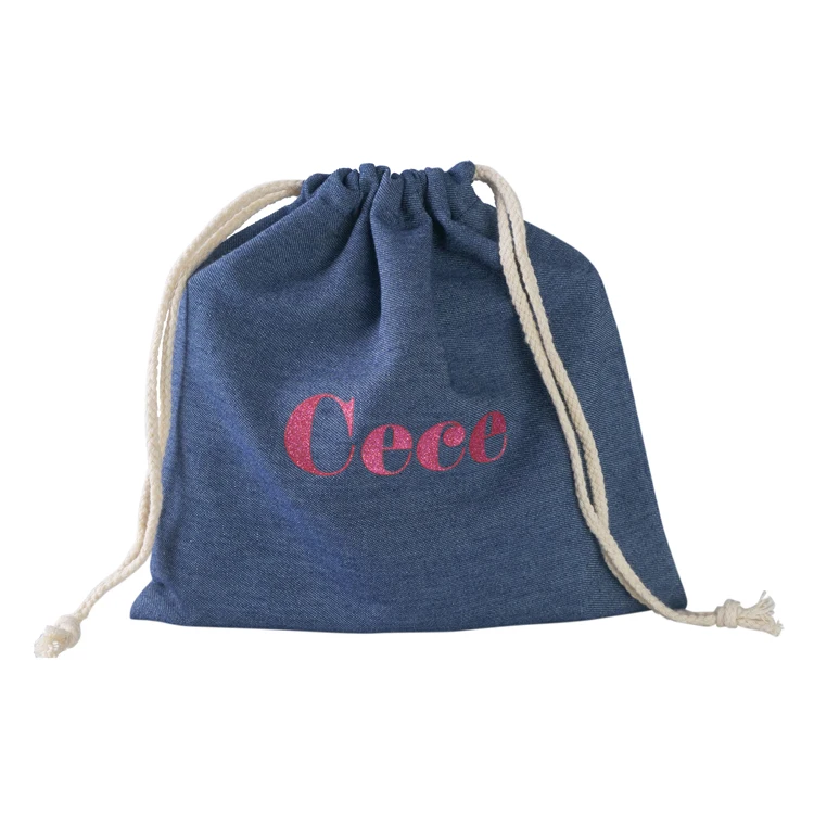 stamping coral pattern jewelry gift organza pouch drawstring bag