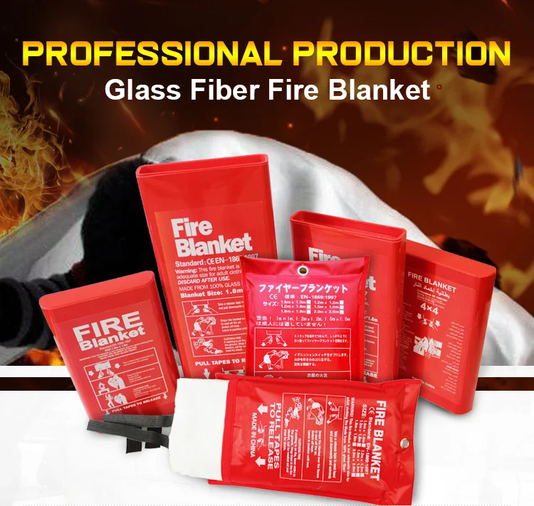 custom Family use small fire Thickness uncoated fireproof fire blankets 