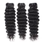 Brazilian Deep Wave Hair Bundles 8Inch To 26Inche 3 Bundles Virgin Cuticle Aligned Remy Human Hair