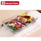 Transparent Oven Safe Glass Casserole baking tray set