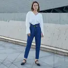 Custom Printed pantalones jeans women With High Click