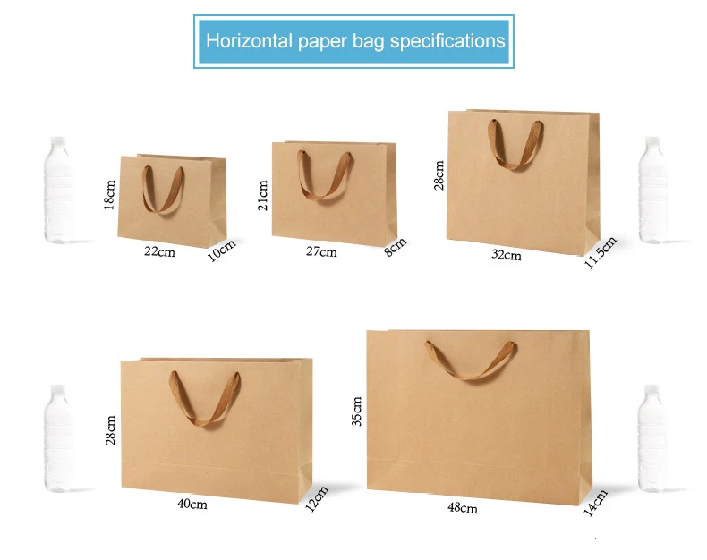 Durable paper gift bag for heavy product packaging Reinforced kraft bag with strong side gussets and base