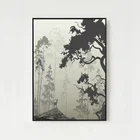 Art Wall Print Art Creative Ancient Forest Elk Living Room Wall Decoration Painting Canvas Print Photo Art