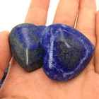 Natural Gemstones Lapis Lazuli Stone Carved Small Crystal Hearts For Gift