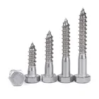 Hexagon Screw Wood Screws Decorative Screws DIN571 Stainless Steel Hexagon Hex Head Screw Wood Screws