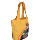 Cartoon custom printed logo shopping cotton canvas Tote Bag