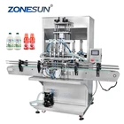Machinery ZONESUN ZS-SV4GB Whipped Cream Ketchup Bottle Chili Sauce Shampoo Jam Servo Filling Machinery