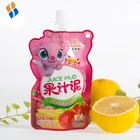 Beverage Drinking Packaging Custom Shaped Stand Up Cap Spout Bag Juice Pouch