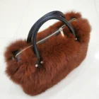 2019 luxury real fox fur bags women handbag fur clutch bags