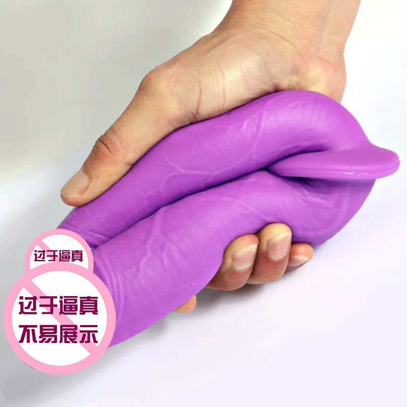 Liquid Silica Gel Lesbian Themed Wearable Double Headed Sex Toy