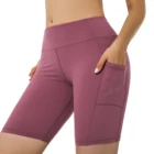 OEM Slim Fit Sports Gym Fitness Shorts Wholesale Compression Running Woman Biker Shorts
