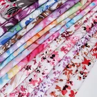 Fashionable women summer floral flower print viscose printed dress fabric