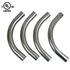 Hot dip galvanized EMT conduit elbows with smooth welded seam of ANSI C80.3 UL797 standard pipe fittings