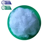 White Colored Polyester Recycled Solid Fiber Non-silicon