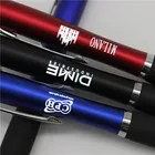Jinfusi OEM Led ライトギフトをソフトタッチスクリーンペンカスタムロゴスタイラスプロモーションボールペン