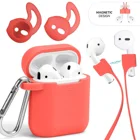 Airpod ため充電ケースと airpod 耳フック、 airpod 充電器ケース 4 で 1 アクセサリーキット収納ボックス