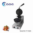 Easily Cleaned 220V Stainless Steel Single Waffle Maker Machine Electric Waffle iron For Wholesale