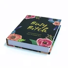 Custom Made 90 Day 500 Sheets Inner Pages Customized Cardboard College Rule Planner Notebook Agenda Wholesale