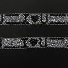 Kavatar Wholesale 2019 Garment Accessory Heat Transfer Designs Crystal Hotfix Trim Pattern Design I LOVE YOU Iron on Trims