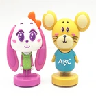Chinese factory custom-made children's PVC Rabbit 3D plastic doll gifts