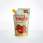 Food Grade aluminum foil custom printed Sauce Tomato Packaging Spout Pouch bag