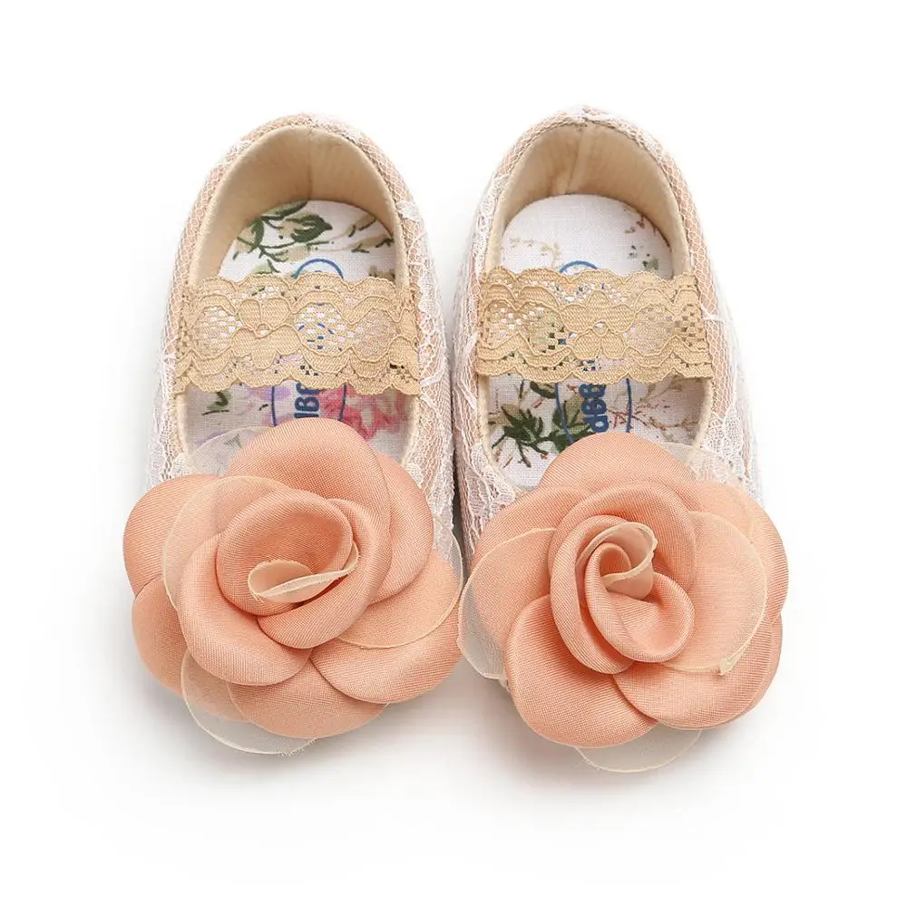 Floret Classic Baby Shoes Soft Soled Antiskid Walking Shoes with Headband details
