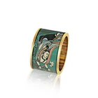 Design Finger Ring Enamel Ring Luxury New Design Men Stainless Steel Custom Enamel Ladies18 K Gold Finger Ring Women