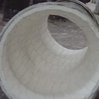 CN bonding layer alumina ceramic rubber composite wear lining