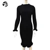 wholesale ladies long sexy bodycon sweaters dresses turtleneck stretchable women knitted sweater