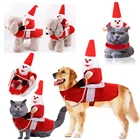 Dog Clothes Cat Pet Clothes Supplies Autumn Winter Halloween funny horse Costume Christmas Small Medium big dogs
