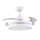 New design best selling ceiling fan with light 36 inch modern Invisible wood led ceiling fan