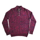 Leadown OEM Wool Sweater Mens Fashion Casual Button Pullover Sweaters