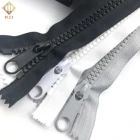 Manufacture 10# White Black Grey Close-end Resin Plastic Zipper For Clothes Or Bags