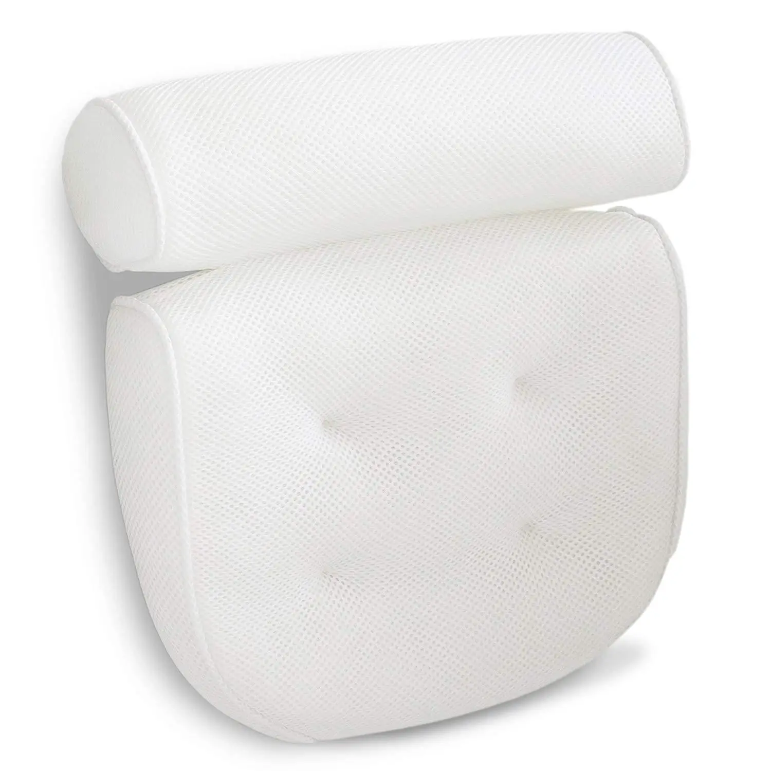 amazon hot sell design 3D air mesh washable and soft spa bath pillow 
