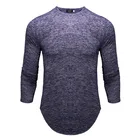 Hot Selling Cheap Price Cotton Logo Custom High Quality Fit Slim Curve Bottom Design Long Sleeve Men's Shirts