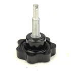 Screw Knob Clamp Knob Star Plastic Head Thread Clamp 7 Lobe Black Screw Bakelite Knob