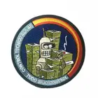 high quality embroidered cartoon figure custom embroidery logo patch for kids