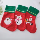 New promotion products custom printed non-woven fabric eco disposable tree christmas tree stocking gift bag accessories