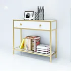 New style Iron Frame Entryway Table Rustic Console Table