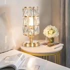 Lamp 2020 Factory Price Modern Home Decorative Metal Lampshade Bedroom Luxury Crystal Table Lamp